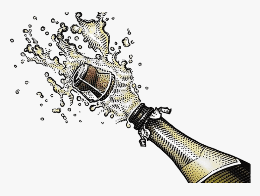 Free Png Champagne Popping Png Images Transparent - Champagne Bottle Popping Transparent Background, Png Download, Free Download