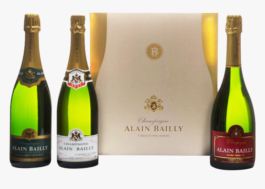 Set Of 3 Bottles Brut De Champagne - Champagne, HD Png Download, Free Download