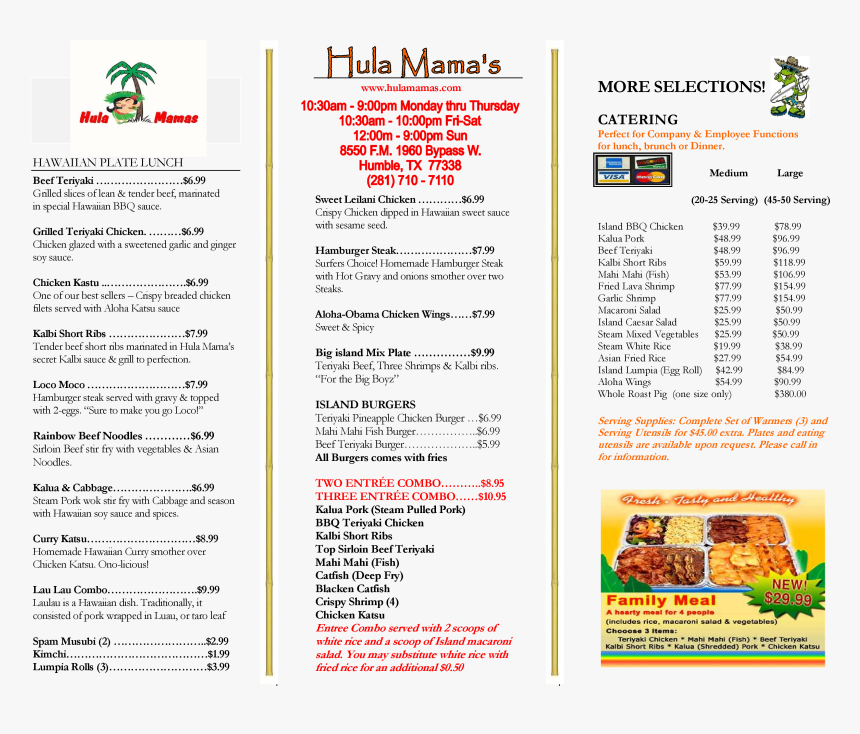 Hawaiian Luau Food Menu , Png Download - Germaine's Luau Menu, Transparent Png, Free Download