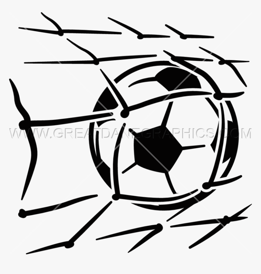 Soccer Ball In Net Clipart - Soccer Net With Ball Clipart, HD Png Download, Free Download