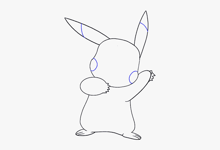 How To Draw Pikachu - Domestic Rabbit, HD Png Download, Free Download