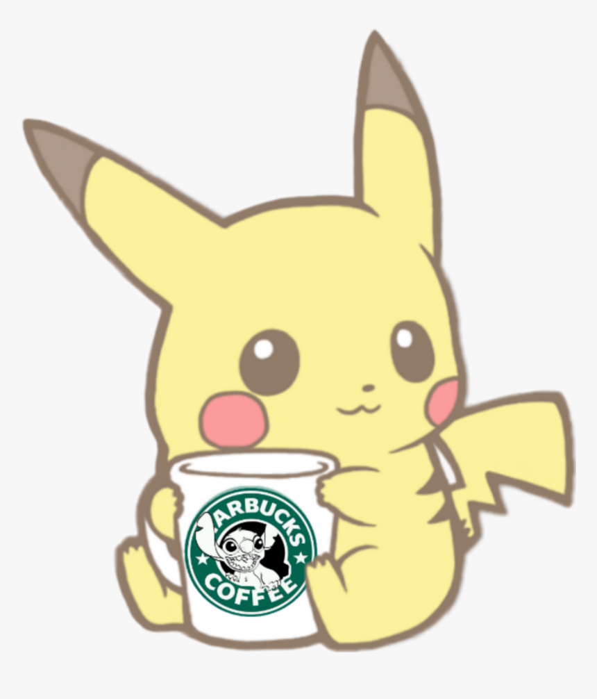 #kawaii #cute #pokemon #pikachu #poke"mon #starbucks - Cute Pikachu, HD Png Download, Free Download