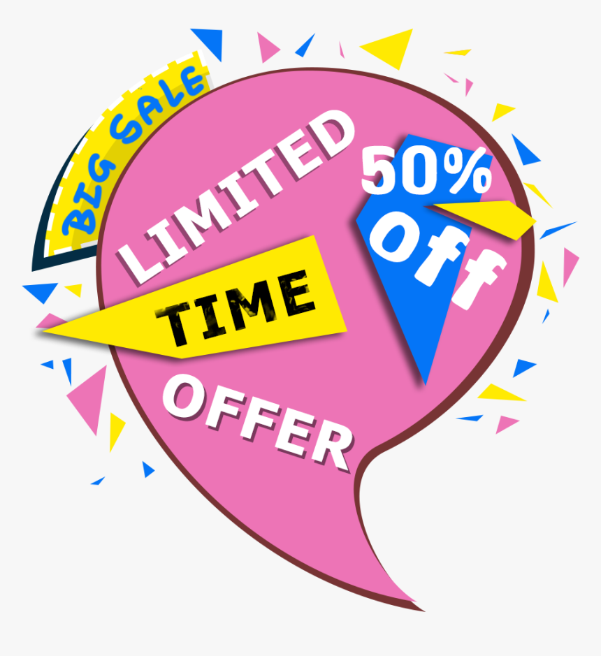 Colorful Limited Time Offer Png Image, Transparent Png, Free Download
