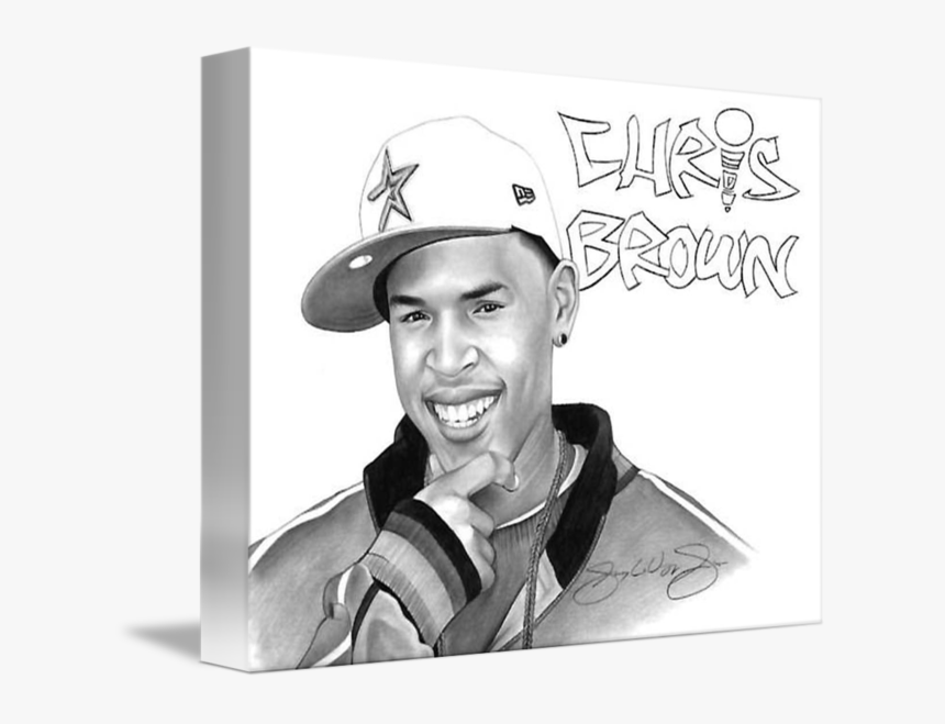 Hat Drawing Chris Brown Human Behavior - Chris Brown Drawing, HD Png Download, Free Download