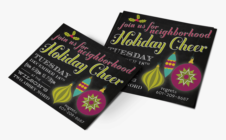 Christmas Party Invitation - Flyer, HD Png Download, Free Download