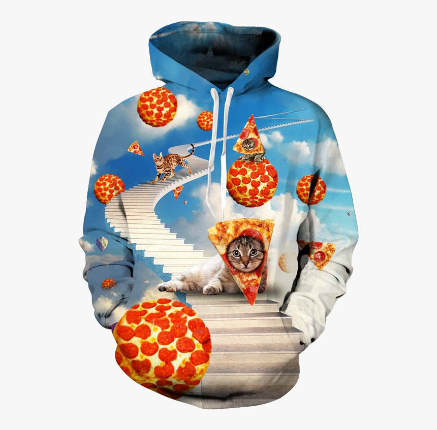 Cool Cat Unisex Hoodie - Psychedelic Mushrooms Hoodies, HD Png Download, Free Download