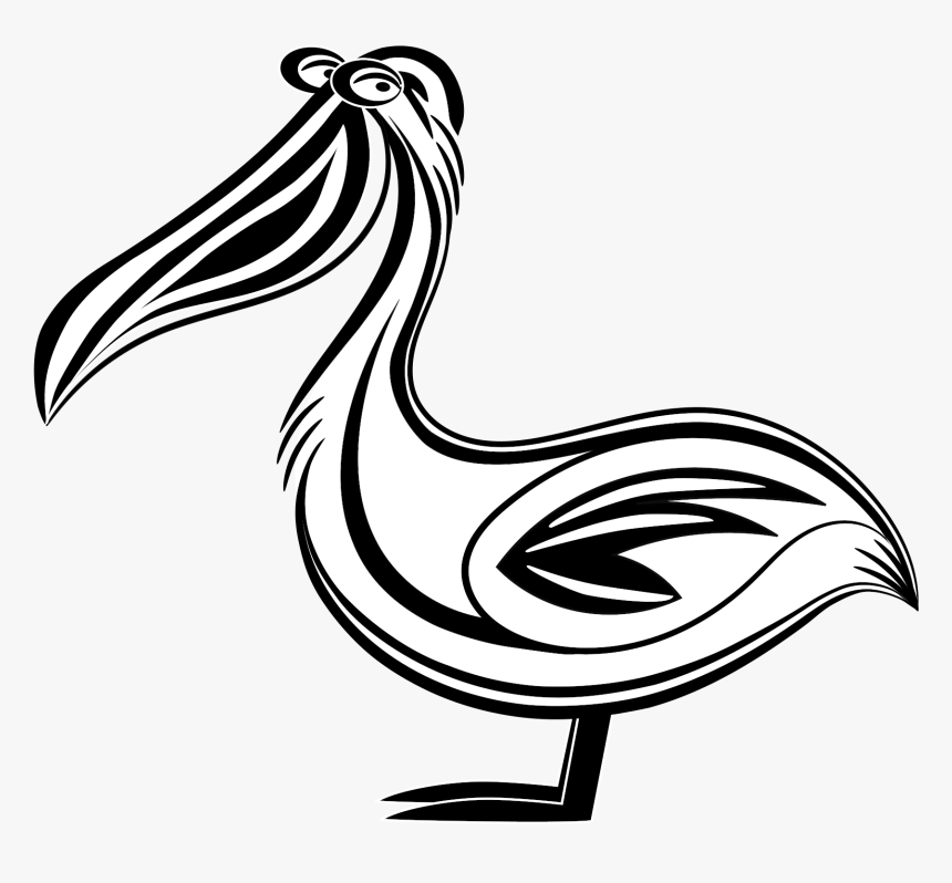 Pelican Clipart Sea Bird - Svg Pelican Silhouette, HD Png Download, Free Download