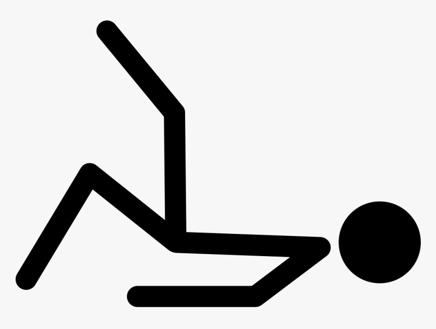 Stick Man Lying Down And Raising One Leg - Stick Figure Laying Down, HD Png Download, Free Download