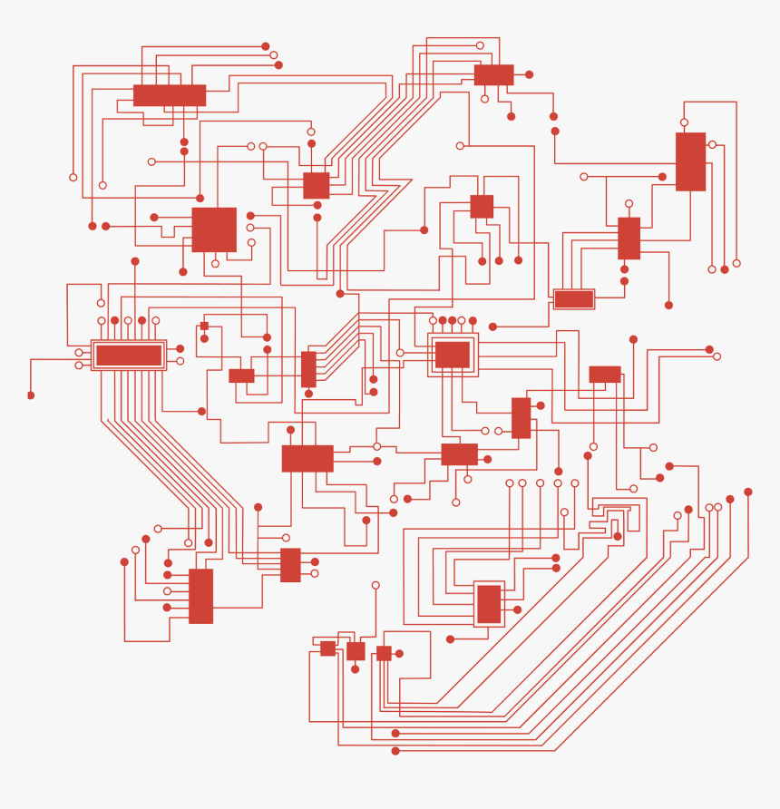 Transparent Circuit Board Vector Png - Circuit Red Png, Png Download, Free Download
