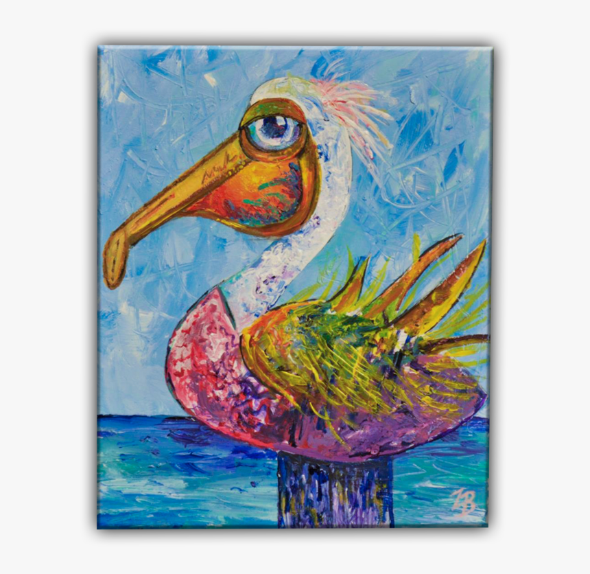 Pelican - Painting, HD Png Download, Free Download