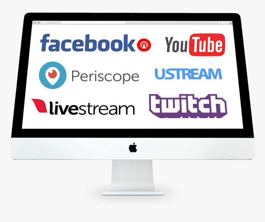 Facebook, Youtube, Livestream, Ustream, Periscope, - Youtube, HD Png Download, Free Download