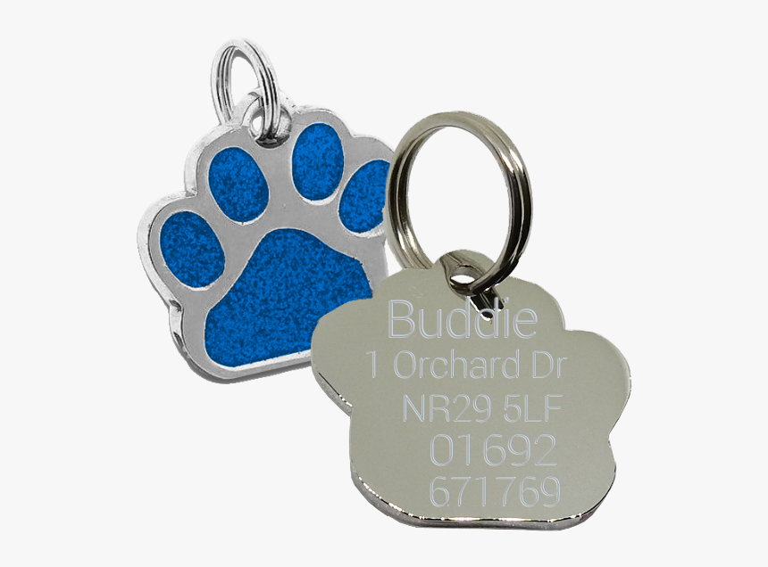 Paw Print Dog Tag , Png Download - Pet Tag, Transparent Png, Free Download