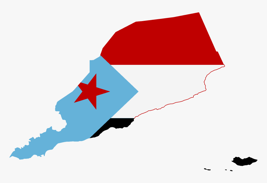 South Yemen Flag Map, HD Png Download, Free Download