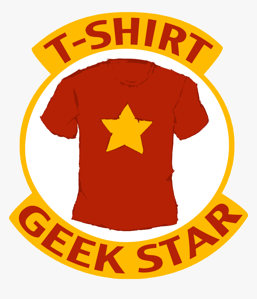 T-shirt Geek Star, HD Png Download, Free Download