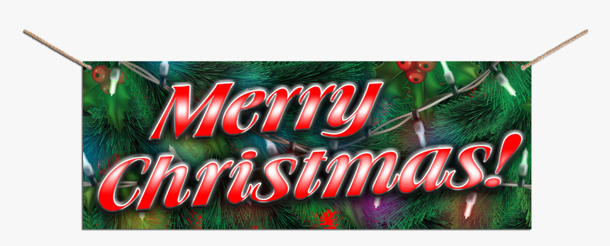 Merry Christmas 2 13 Oz Heavy Duty Vinyl Banner With, HD Png Download, Free Download