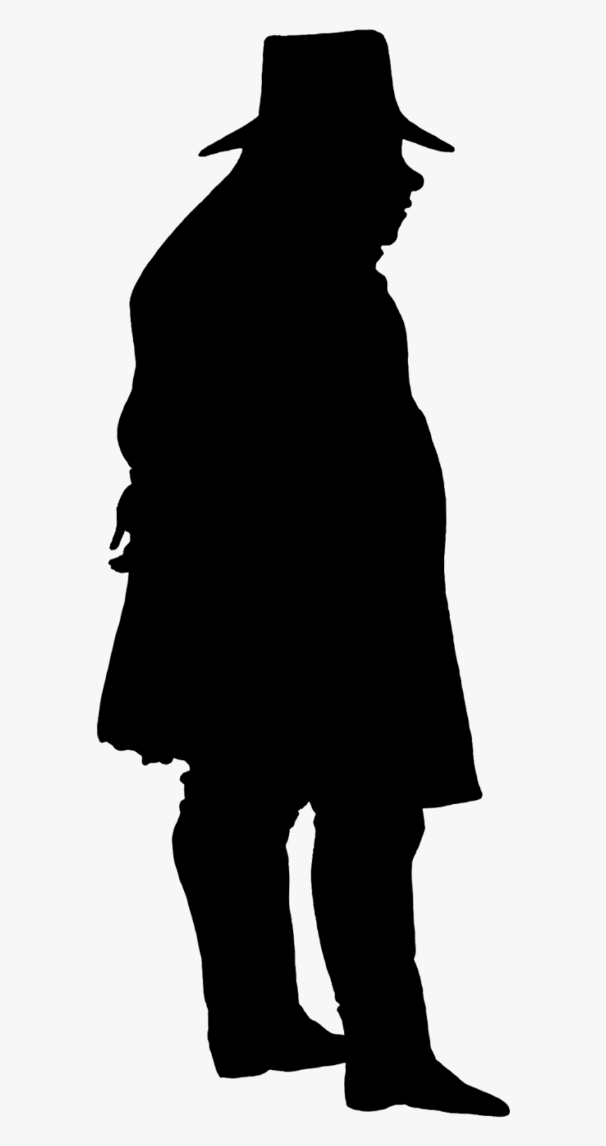 Victorian Era Silhouette Gentleman Clip Art - Englishman Silhouette, HD Png Download, Free Download