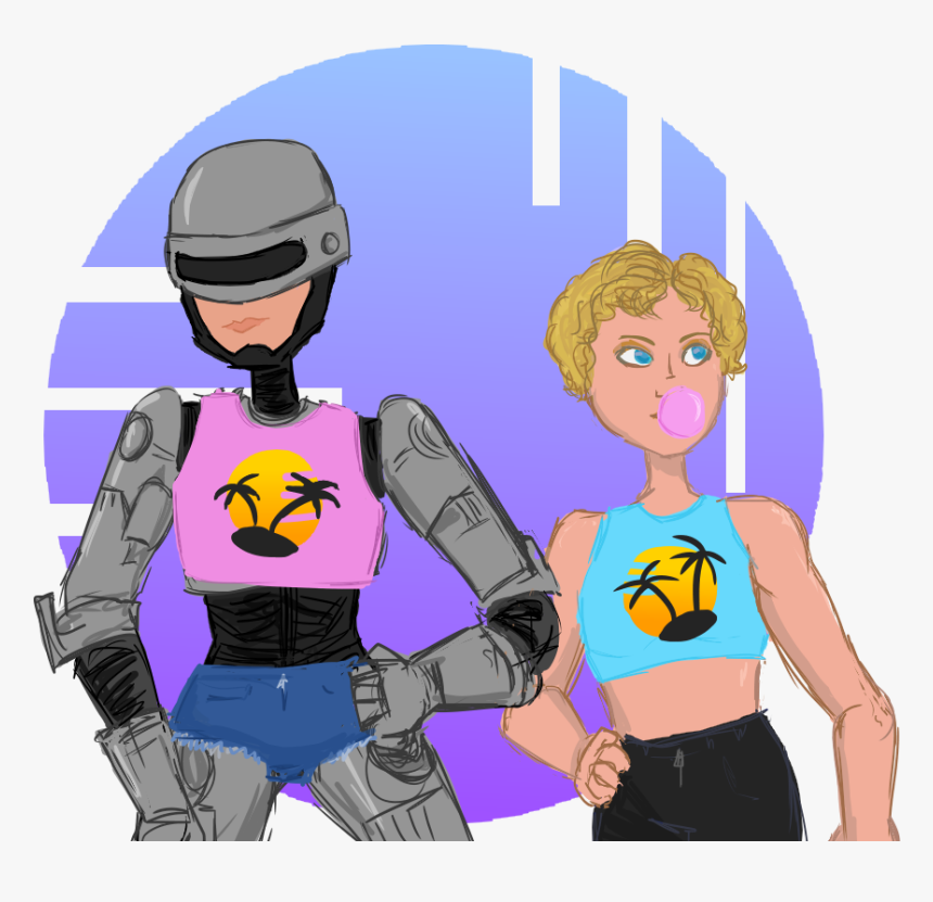 Robo Crop Top - Cartoon, HD Png Download, Free Download