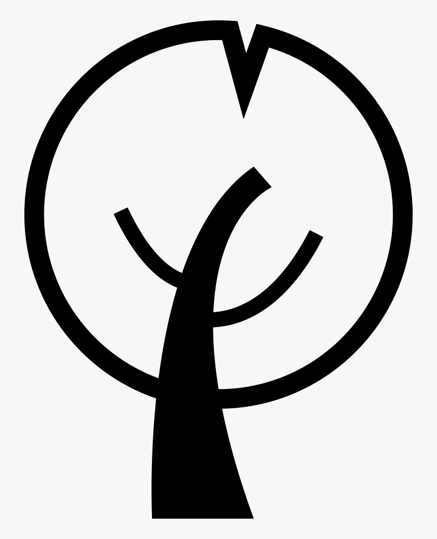 Tree Of Circular Foliage - Icon, HD Png Download, Free Download