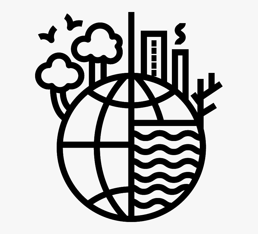 Half Globe Icon , Png Download - Climate Change Icon Png, Transparent Png, Free Download