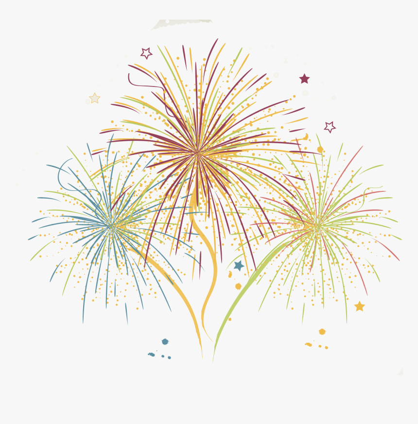Adobe Fireworks Painting Art - Transparent Background Fireworks Vector, HD Png Download, Free Download