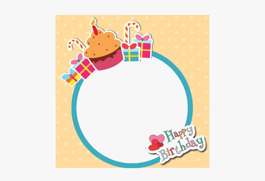 Birthday Frame Png Transparent Image - Happy Birthday Photo Frame Png, Png Download, Free Download