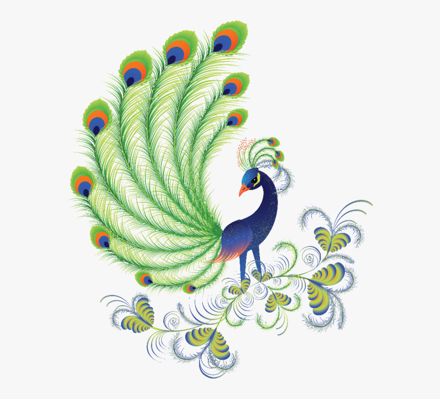 Peacock Clipart Adorable - Beautiful Designs Of Peacock, HD Png Download, Free Download