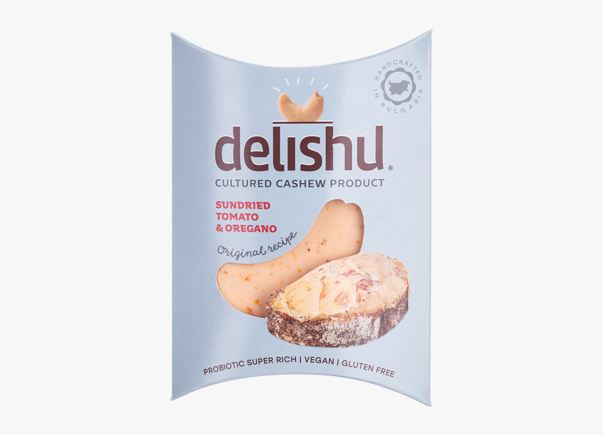 Delishu Organic Cashew Nut Cheese Sundried Tomato And - Garlic Bread, HD Png Download, Free Download