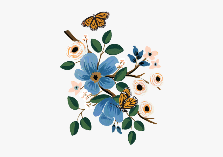 Rifle Paper Co Png - Rifle Paper Co Butterfly, Transparent Png, Free Download