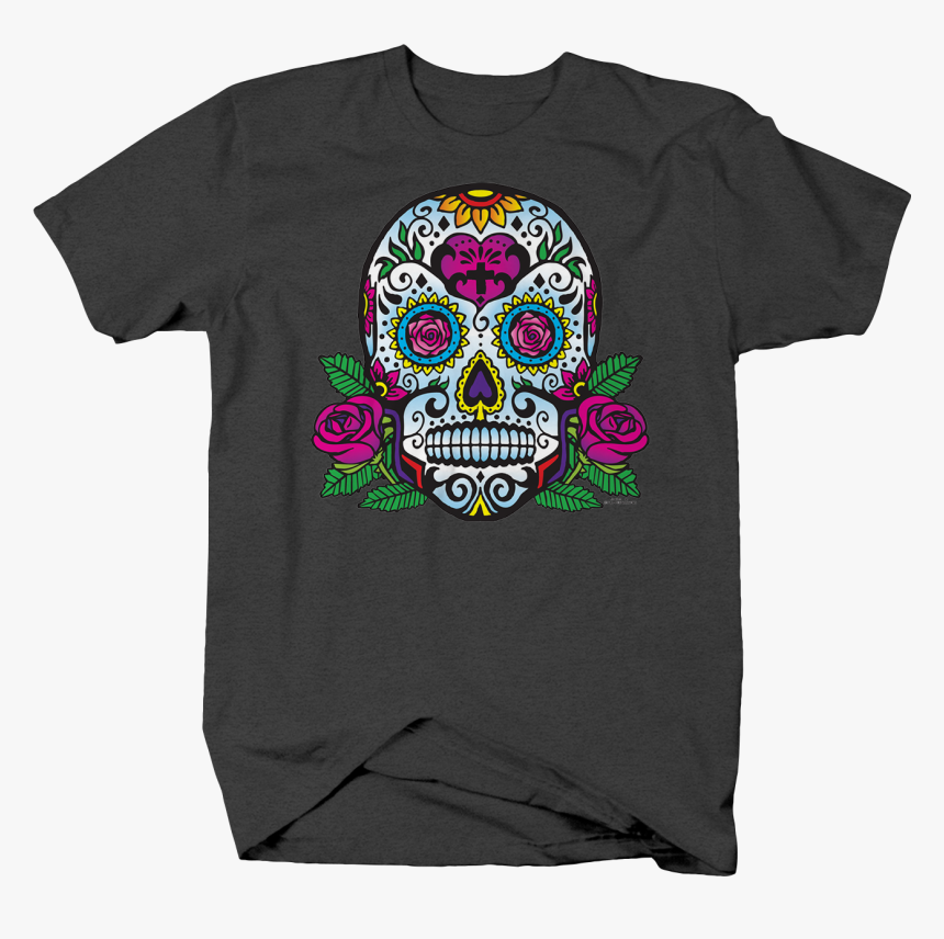 Paisley Day Of The Dead Skull Pink Rose Flowers Culture - Roses Are Red Violets Are Blue Fishing, HD Png Download, Free Download