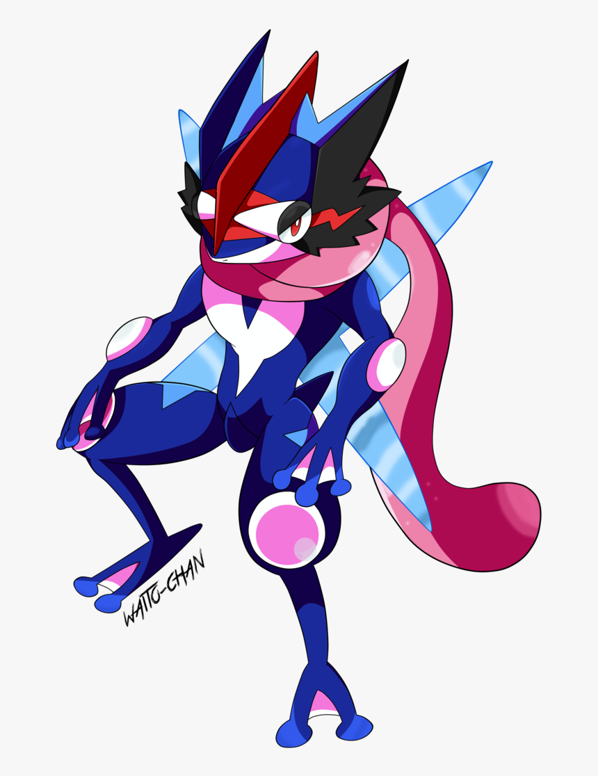 Greninja Transparent Golden Ash - Gekkouga Satoshi, HD Png Download, Free Download