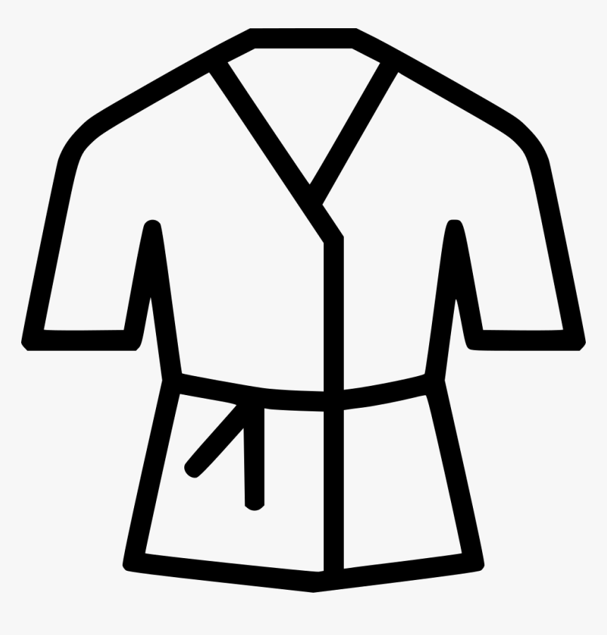 Karate Robe Costume Dress Wear Martial Arts - Ji Jutsu Kimono Silhouette, HD Png Download, Free Download