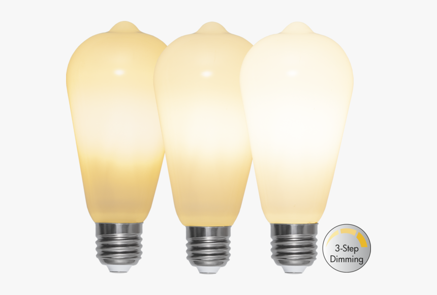 Led Lamp E27 St64 Opaque Filament Ra90 3-step - Light, HD Png Download, Free Download