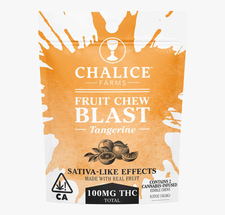 Ca Chalice Fruitchew 100mg Tangerine-mock - Golden Fruit Chew Blast, HD Png Download, Free Download