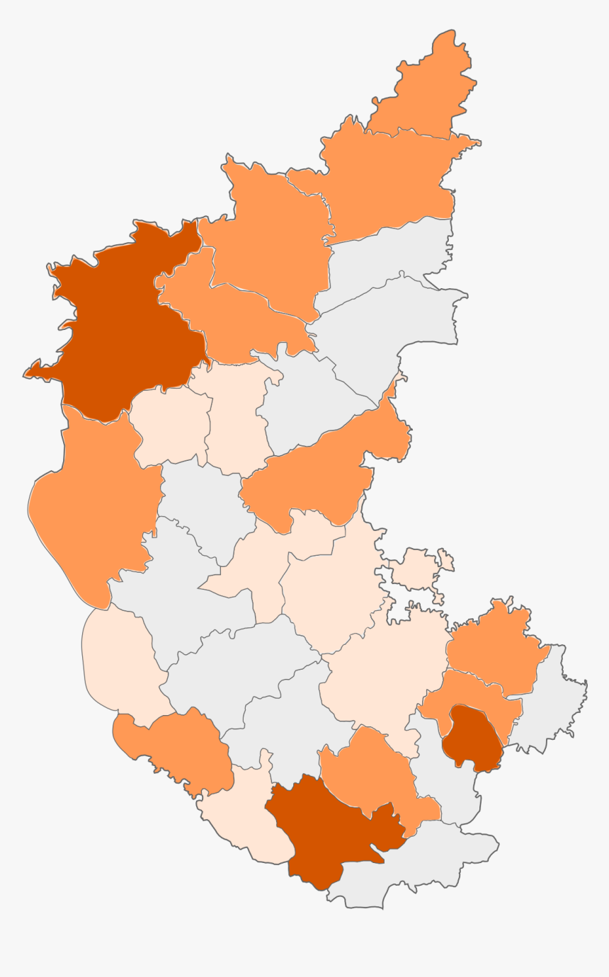 Karnataka Map High Resolution, HD Png Download - kindpng
