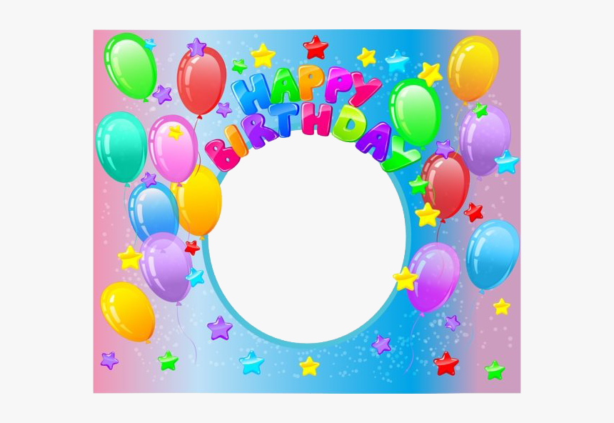 Happy Birthday Frame Png Transparent Image - Happy First Birthday Background, Png Download, Free Download