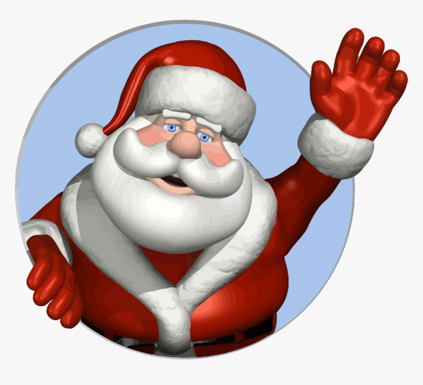 Christmas Santa Hello Clipart Png - Transparent Santa Claus Png, Png Download, Free Download
