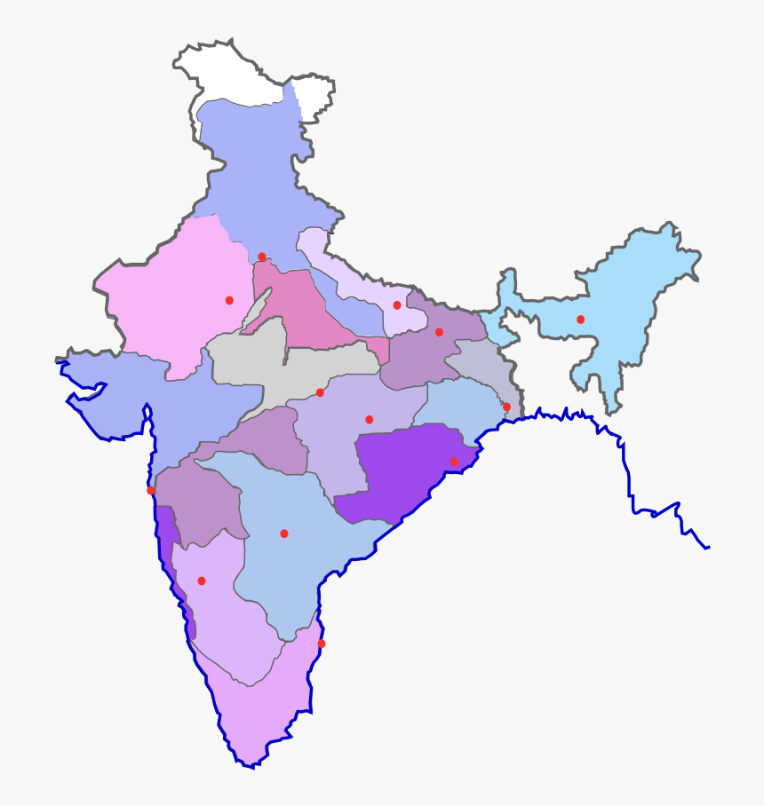 Railway Zones In India Map, HD Png Download, Free Download