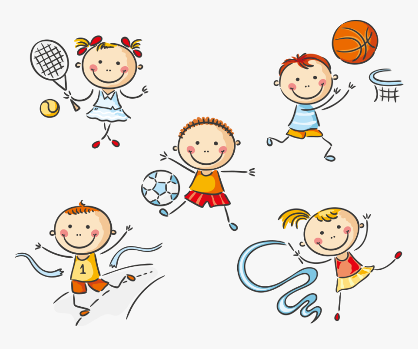 Vector Library Stock Clip Art Kids Sports Transprent - Exercise Clipart, HD Png Download, Free Download