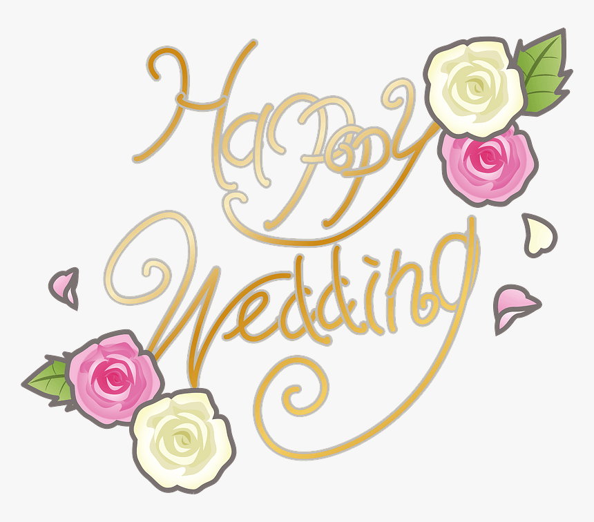 Happy Wedding Decoration Clipart ライン スタンプ 結婚 式 無料 Hd Png Download Kindpng