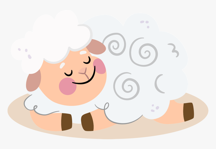 Sheep Sleeping Clipart, HD Png Download, Free Download