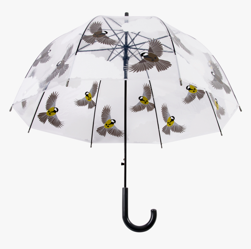 Transparent Umbrella 2 Sided Birds - Parasol Przezroczysty Kot, HD Png Download, Free Download