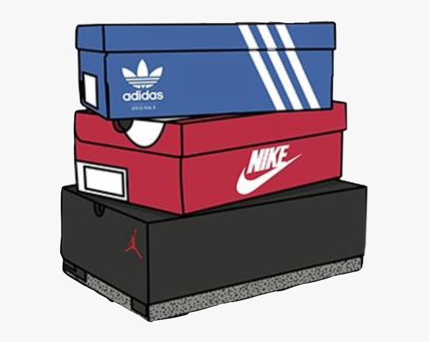 Shoe Shoes Shoeboxes Nike Adidas Jordans Boxes Box - Adidas And Nike Shoe Boxes, HD Png Download, Free Download