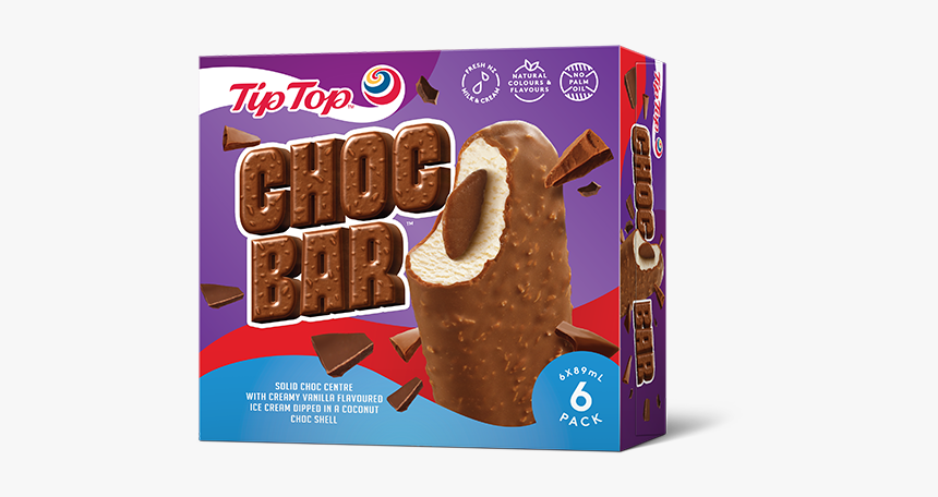 Choc Bar 6pack - Tip Top, HD Png Download, Free Download