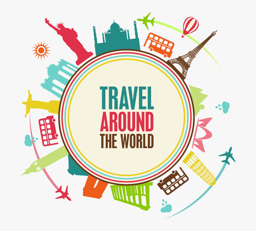 Travel Background Png - Traveller Around The World, Transparent Png, Free Download