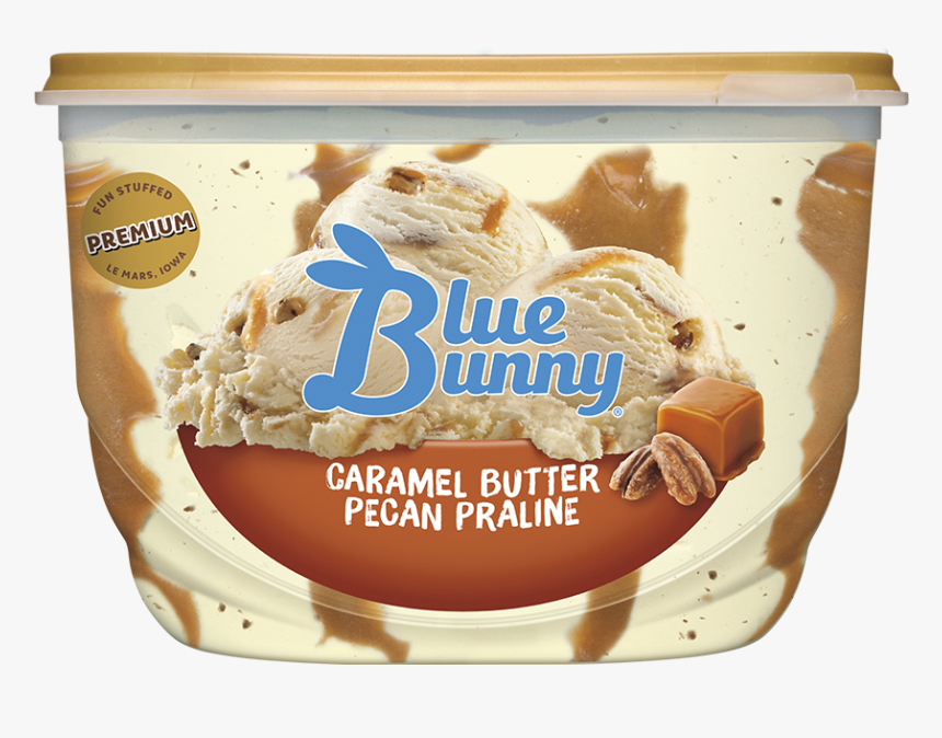 Caramel Butter Pecan Praline - Blue Bunny Butter Pecan Praline, HD Png Download, Free Download