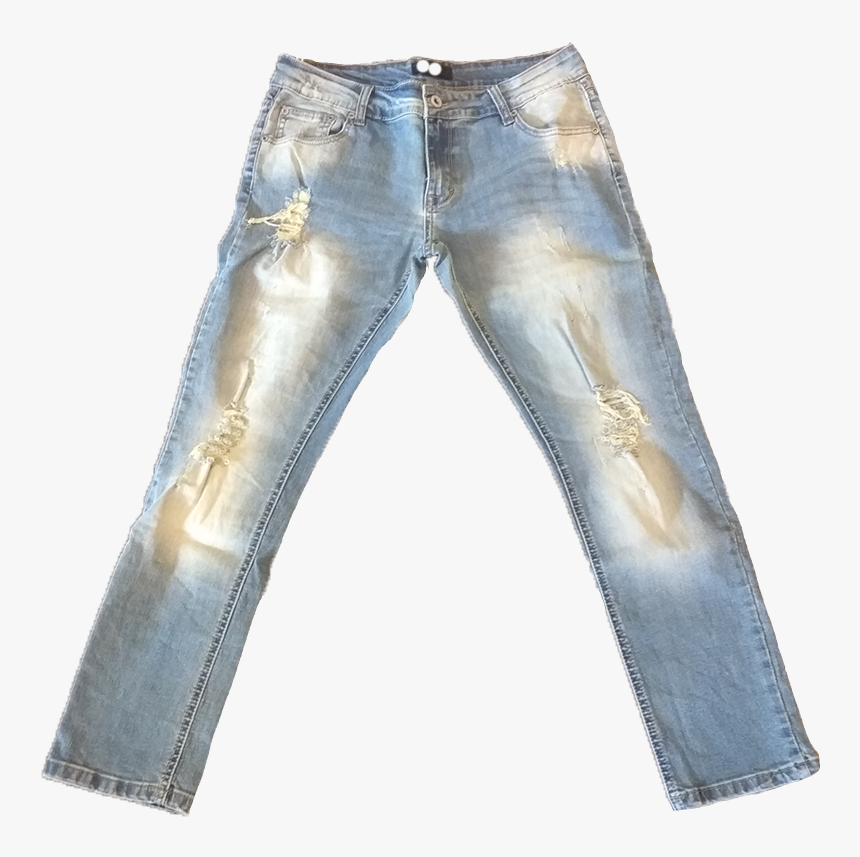 Jeans Trousers With Holes And Tears - Pocket, HD Png Download, Free Download