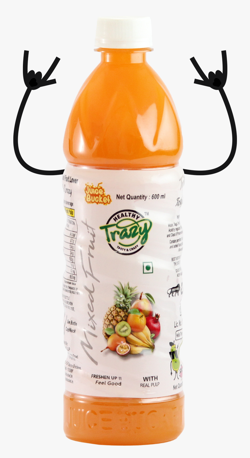 Trazy™ Mixed Fruit - Plastic Bottle, HD Png Download, Free Download