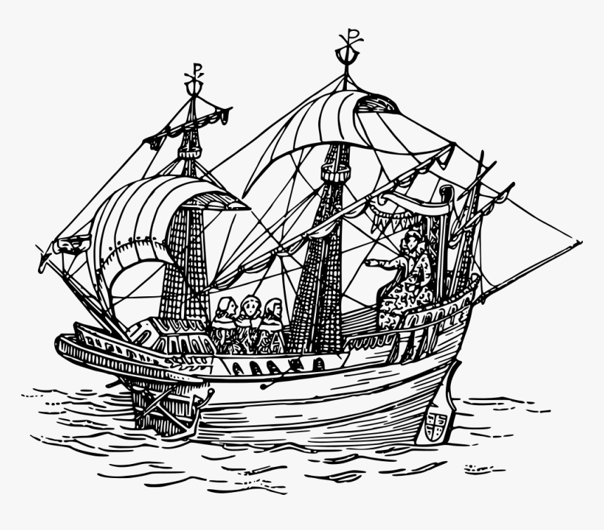 Sailing Ship Drawing Boat - Es Kommt Ein Schiff Geladen Bild, HD Png Download, Free Download