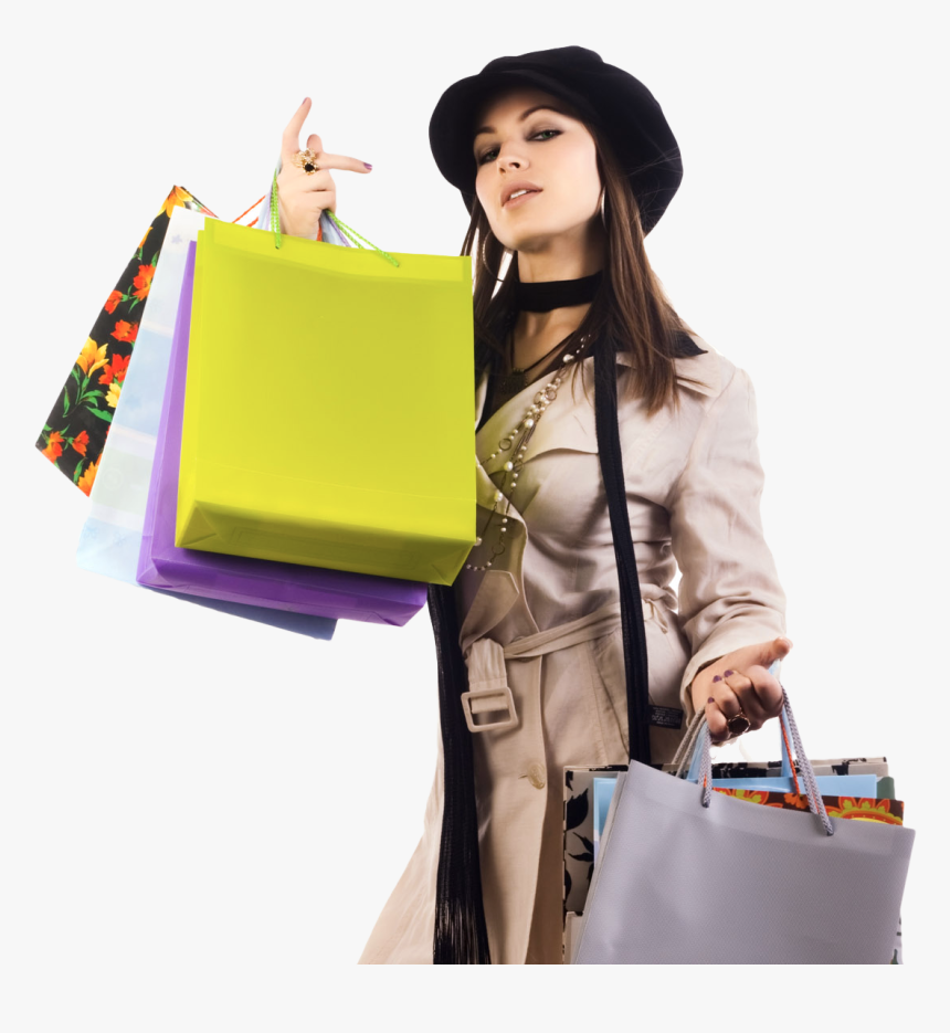 Transparent Beautiful Woman Png - Shopping Bag Png Girls, Png Download, Free Download