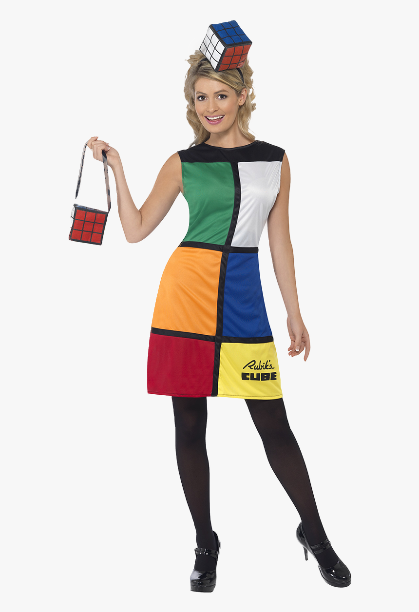 Adult Rubik"s Cube Costume - Rubix Cube Fancy Dress, HD Png Download, Free Download